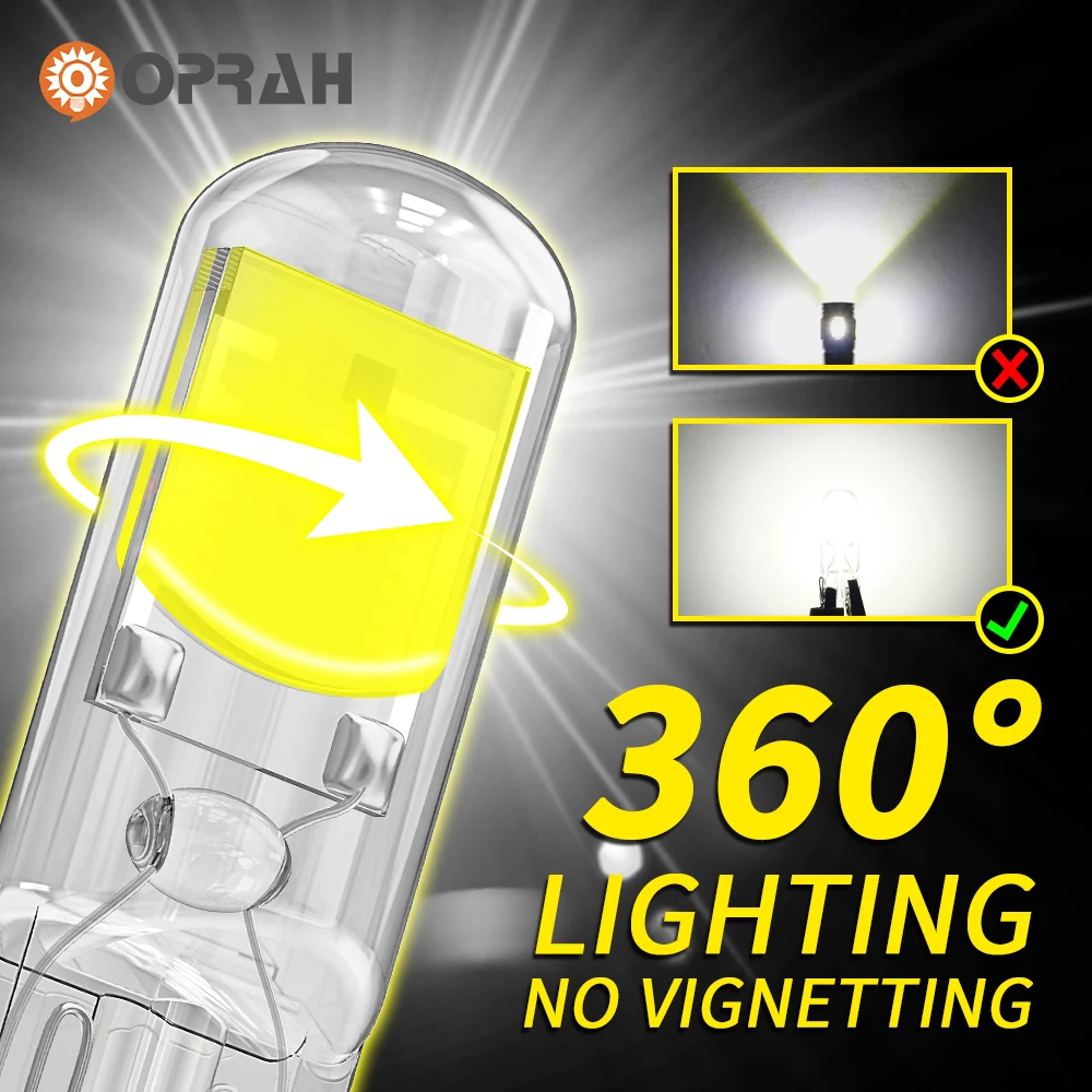 2PCS T10 W5W Led ���� T15 W16W 921 912 Canbus �����̾� COB ����̺� ���� ���׸��� �ڵ� �극��ũ �� ���� ���� �� 6000K 12V