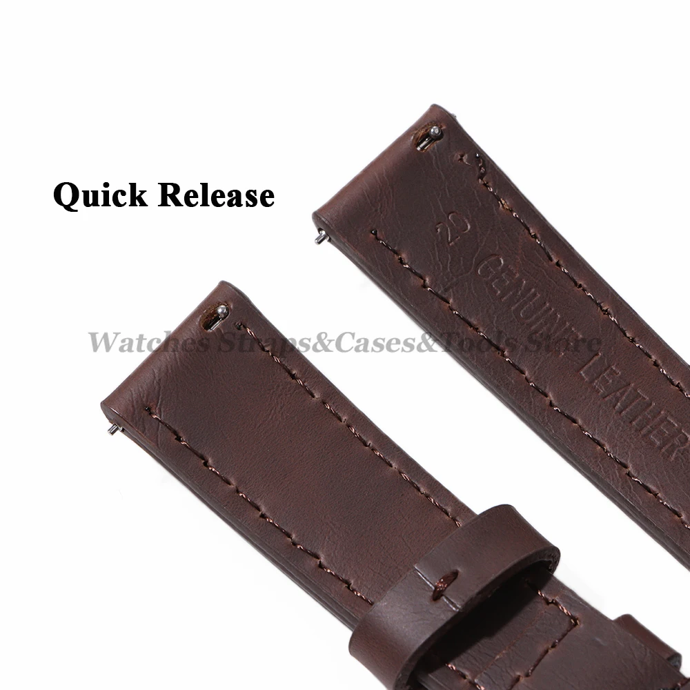 Army Green Vintage Leather Watch Band Strap - Sporty & Stylish Bracelet