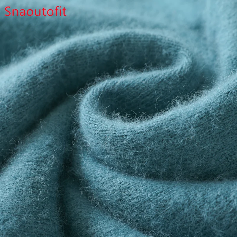 Maglione da uomo in puro cashmere visone 100% pullover con o-collo maglione lavorato a maglia autunno e inverno nuove maglioni di fascia alta a maniche lunghe top in visone 4