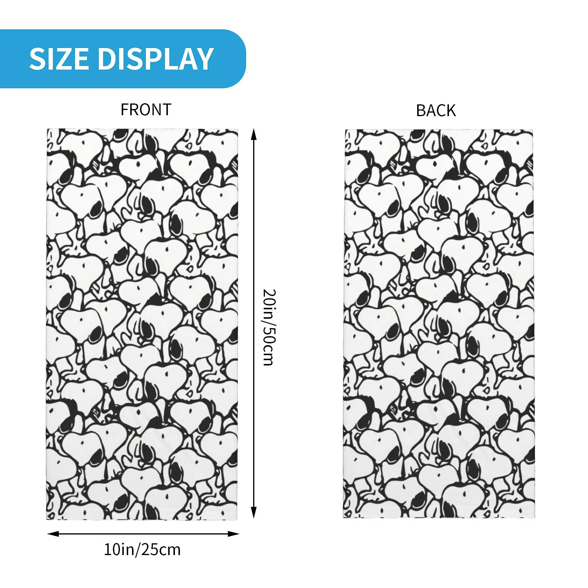 Neck gaiter S-Snoopys Anime Pattern Neck Gaiter Men Women Windproof Winter Bandana Scarf Cycling