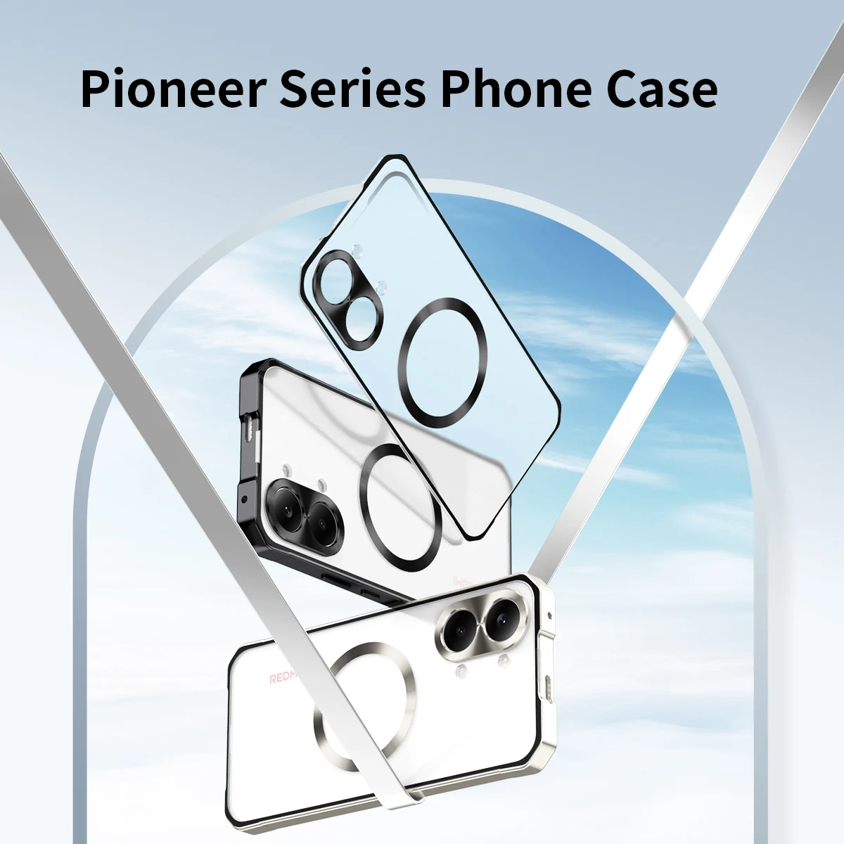Enhanced Shockproof Matte Hard Case - Sleek Push-Pull Design with Bumper Back Cover