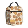 Capybara Cute Lunch Bag Office Lunch Box For Child Cute Designer Tote Food Bags Oxford Insulated Cooler Bag 1