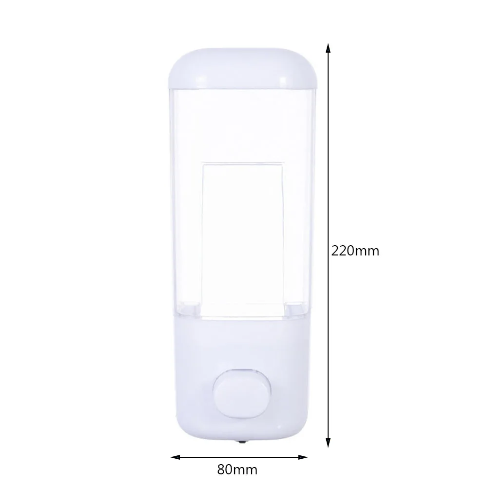 500ML Wall Mounted Shampoo Soap Dispenser Bathroom Non-punching Manual Press Soap Liquid Dispenser Touchless Disinfectant Bottle