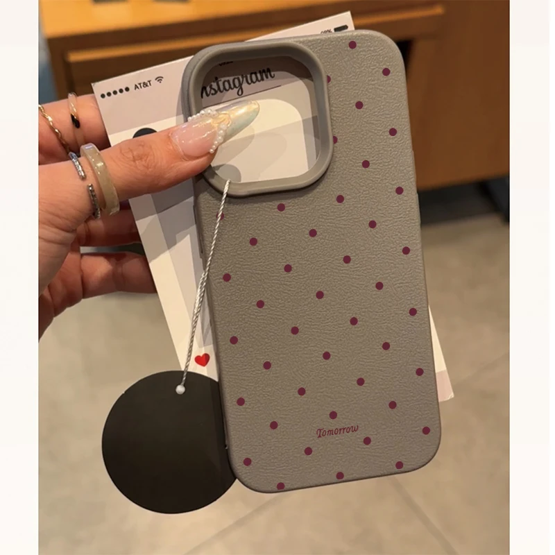 Minimalist Dot Style Protective Case - Cute and Durable Finish