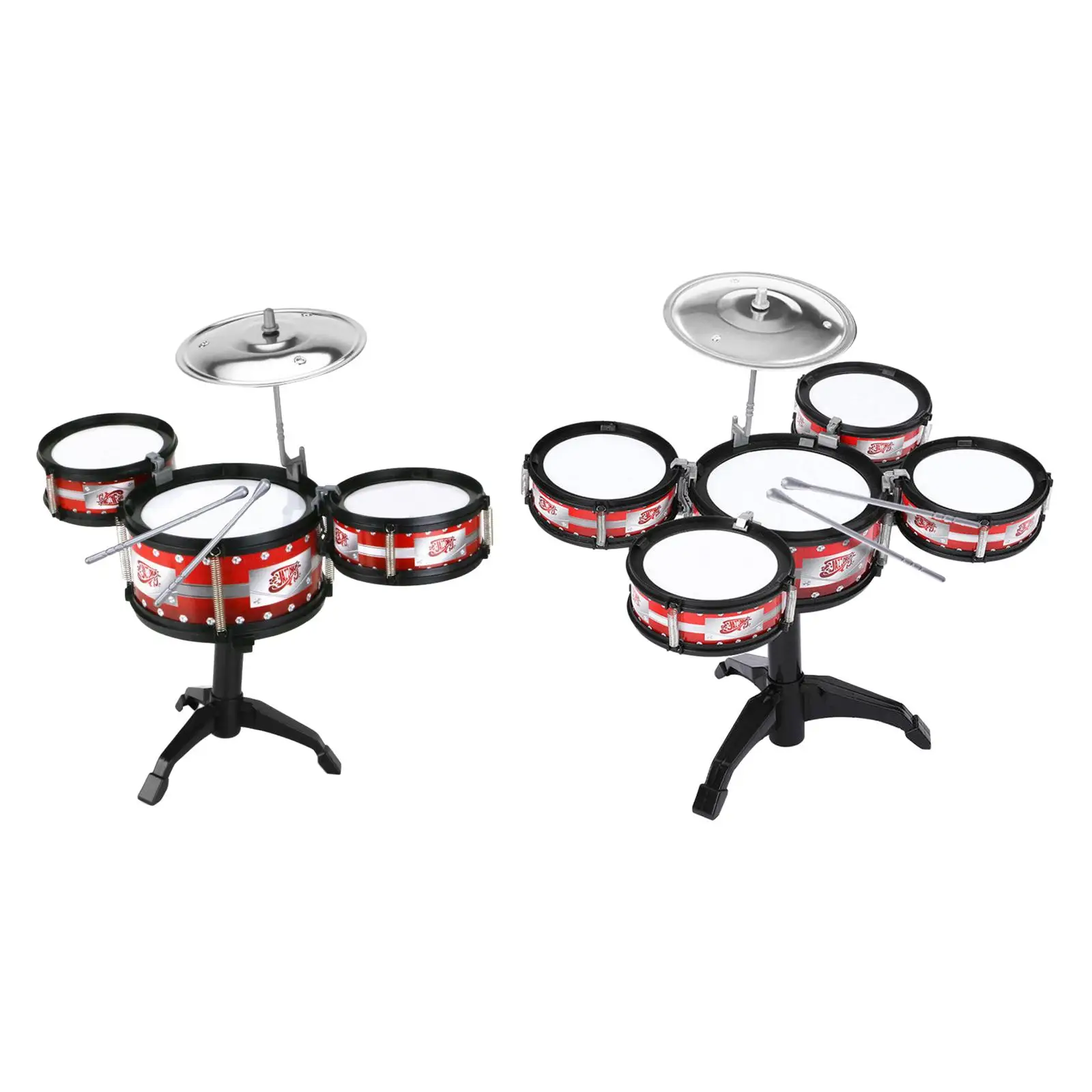 Beginners Kids Drum Set Musical Instrument Toys Educational Toys Toddlers Jazz Drum Set Kids Kindergarten Girls Boys