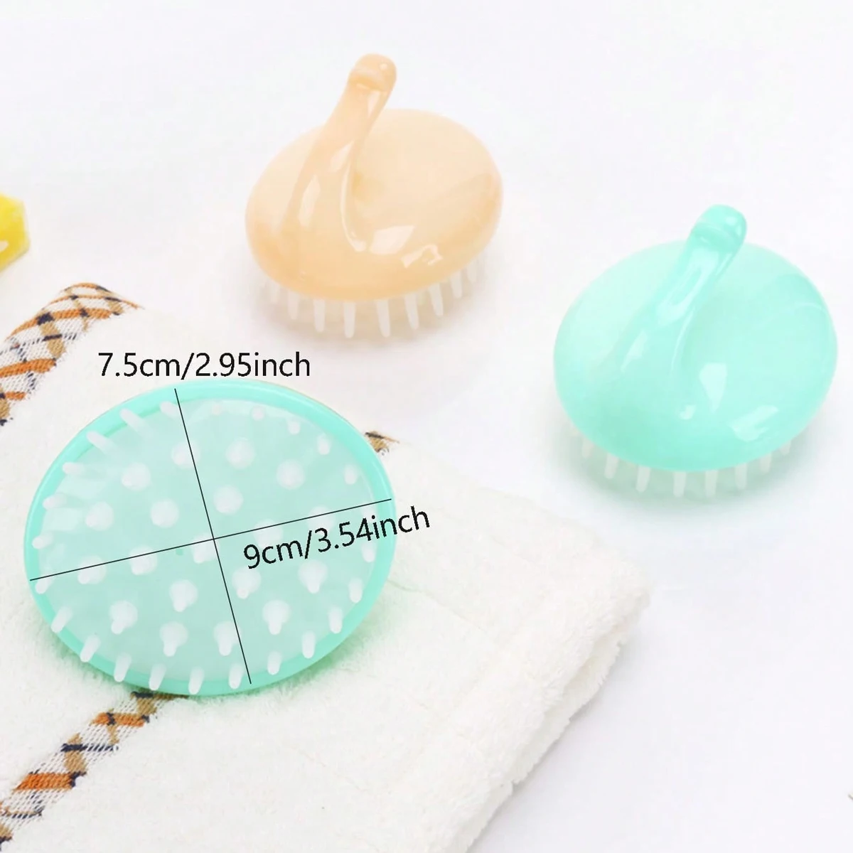 1pc-Soft Shampoo Brush Scalp Massager - Hair Cleaning