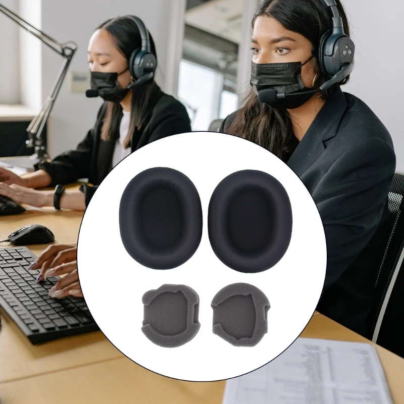Copricuscino Per Orecchie Cuffie Ricambio Per Cuffie Wh-1000Xm5 H8Wd