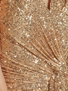 فستان سهرة فاخر بطول الأرض ورقبة على شكل حرف v 2025 فستان ماكسي أنيق للحفلات ترتر وأكمام قصيرة فساتين حفلات الكوكتيل 4