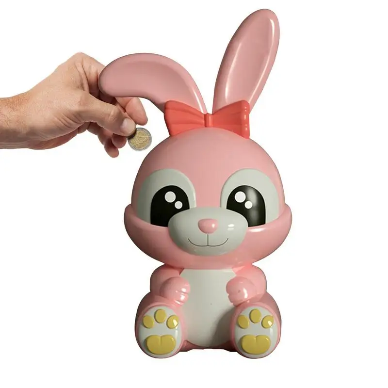 

Rabbit Coin Bank Creative Easter Rabbit Coin Bank Desktop Coin Saving Bank Bunny Doll Easter New Year Gift For Kids Children