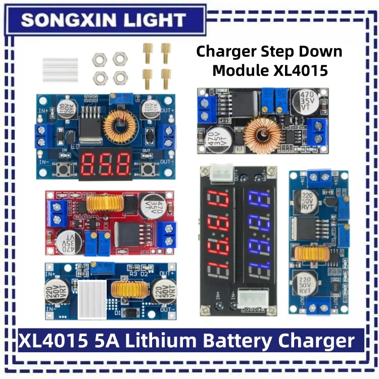 XL4015 5A DC zu DC CC CV Lithium-Batterie Schritt unten Lade Board Led Power Converter Lithium-Ladegerät Step Down modul XL4015 E1