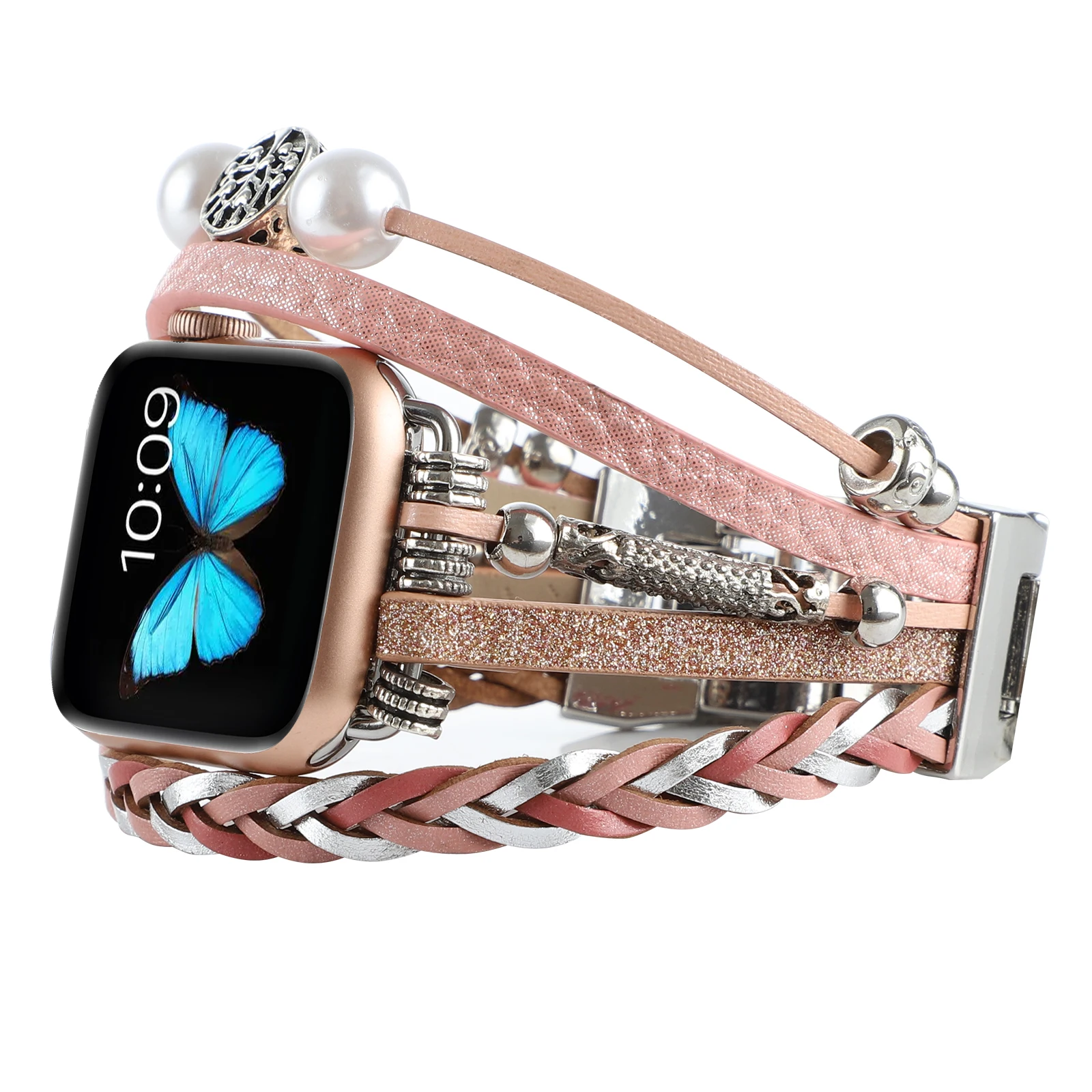Jewelry strap For Apple watch Ultra 8 7 45mm 41mm 49mm Exquisite Women replacement watchband For iwatch 6 5 4 3SE 44mm 42mm 40mm