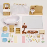 Dollhouse Miniature Accessories 1/12 Forest Family Home Furniture Collection Set Kitchen Cooking Pots For Children Girls Gift 2
