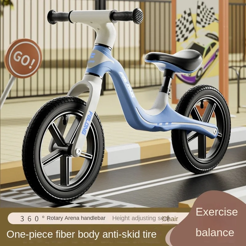 Cooya New-Pedalless Scooter for Children, Baby Bicycle, Self Balance Bike, 3-6 Years Old, 12 in, Kindergarten, New