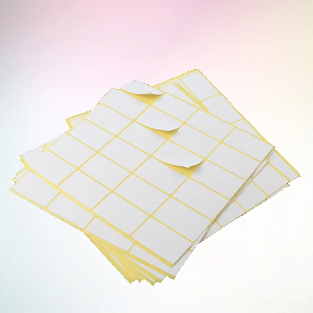 

15PCS Blank Stickers Handwriting Self Adhesive Sticky Label Classify Price Label for Office Shop School- 25x42mm