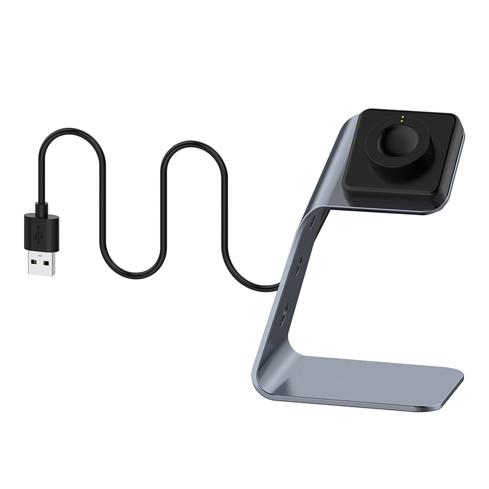 

Магнитная подставка для зарядной станции, проводная Нескользящая док-станция из алюминиевого сплава, USB, портативные смарт-часы, аксессуары для Fossil Gen 4 5