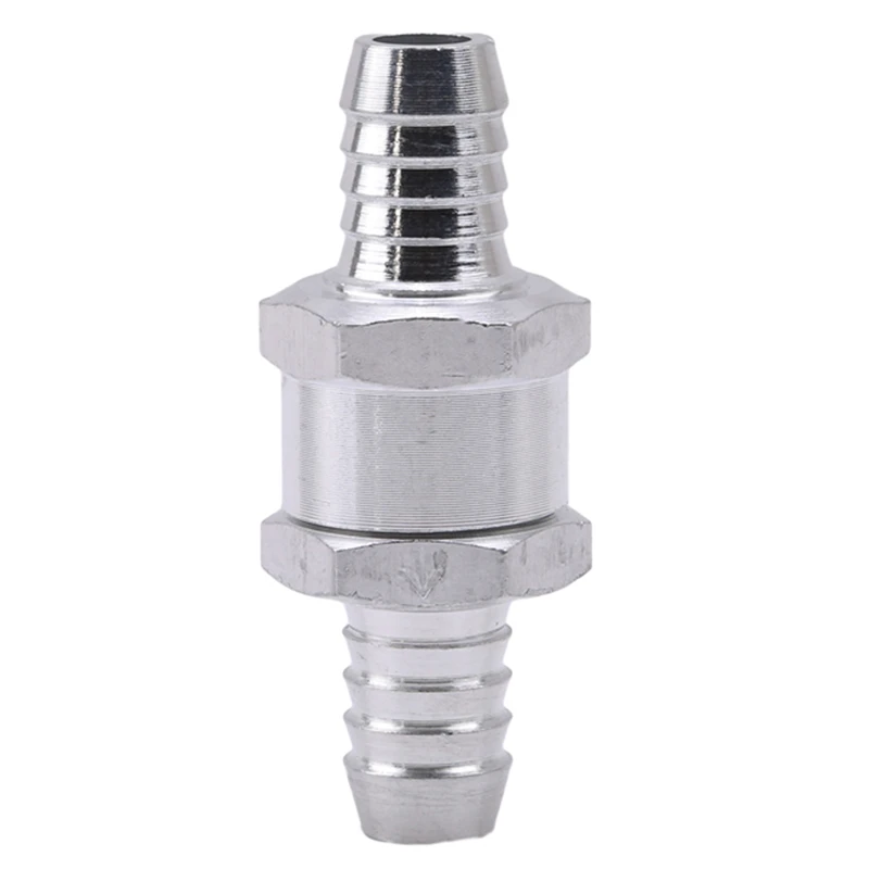 Valvola di ritegno unidirezionale in alluminio, 8 mm, per benzina, diesel, olio, acqua Valvola di ritegno unidirezionale in alluminio, 8 mm, per benzina, diesel, olio, acqua
