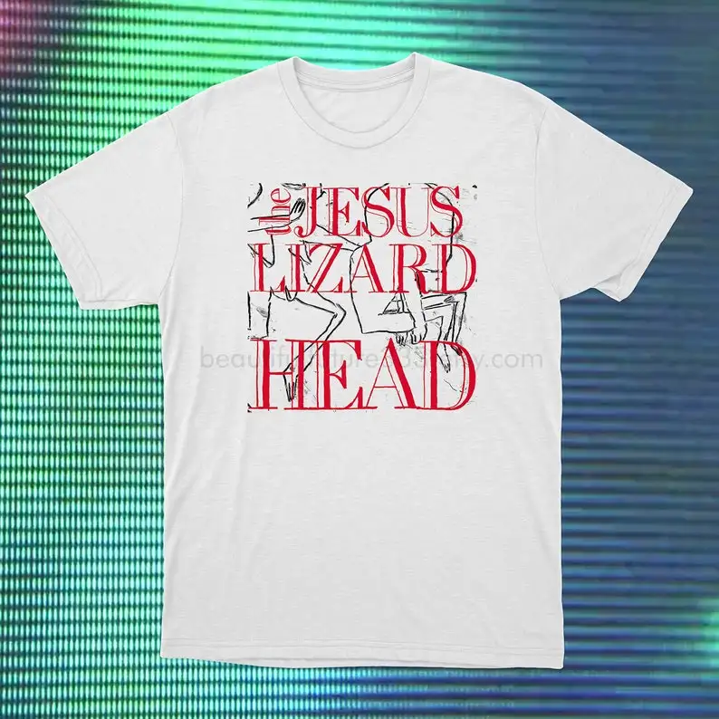 the Jesus Lizard Tshirt Post Hardcore Fashion Top tee T Shirt Short Sleeve Cotton Men's Crew Neck Printed Tee