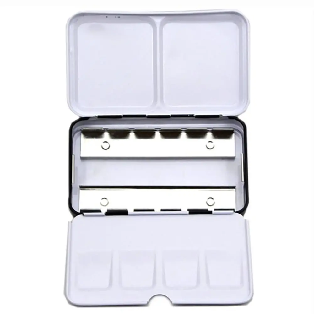 Art Supplies Creative Empty Paint Palette Watercolor Storage Case Pigment Box Grids Slots Painting Tools Drawing Supplies 4