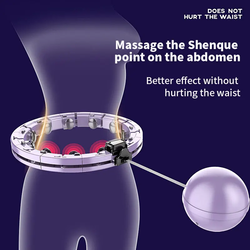 Adults Smart Hula Circle Hoops For Lose Weight Removable Magnetic Massage With Timer Weighted Exercise Detachable Women Fat Loss