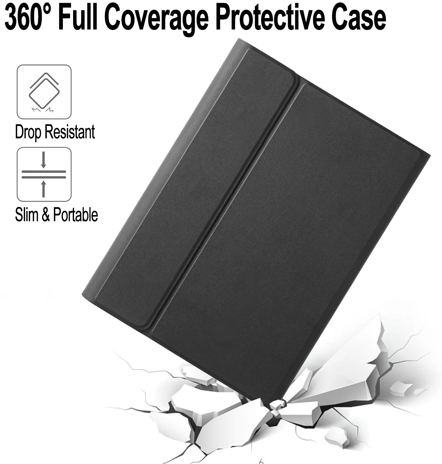 Enhanced Keyboard Case with Trackpad and Stylus Holder