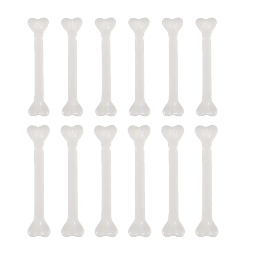 

12 Pcs Halloween Props Plastic Human Bone Model Decorations Decorative Tabletop Dinner