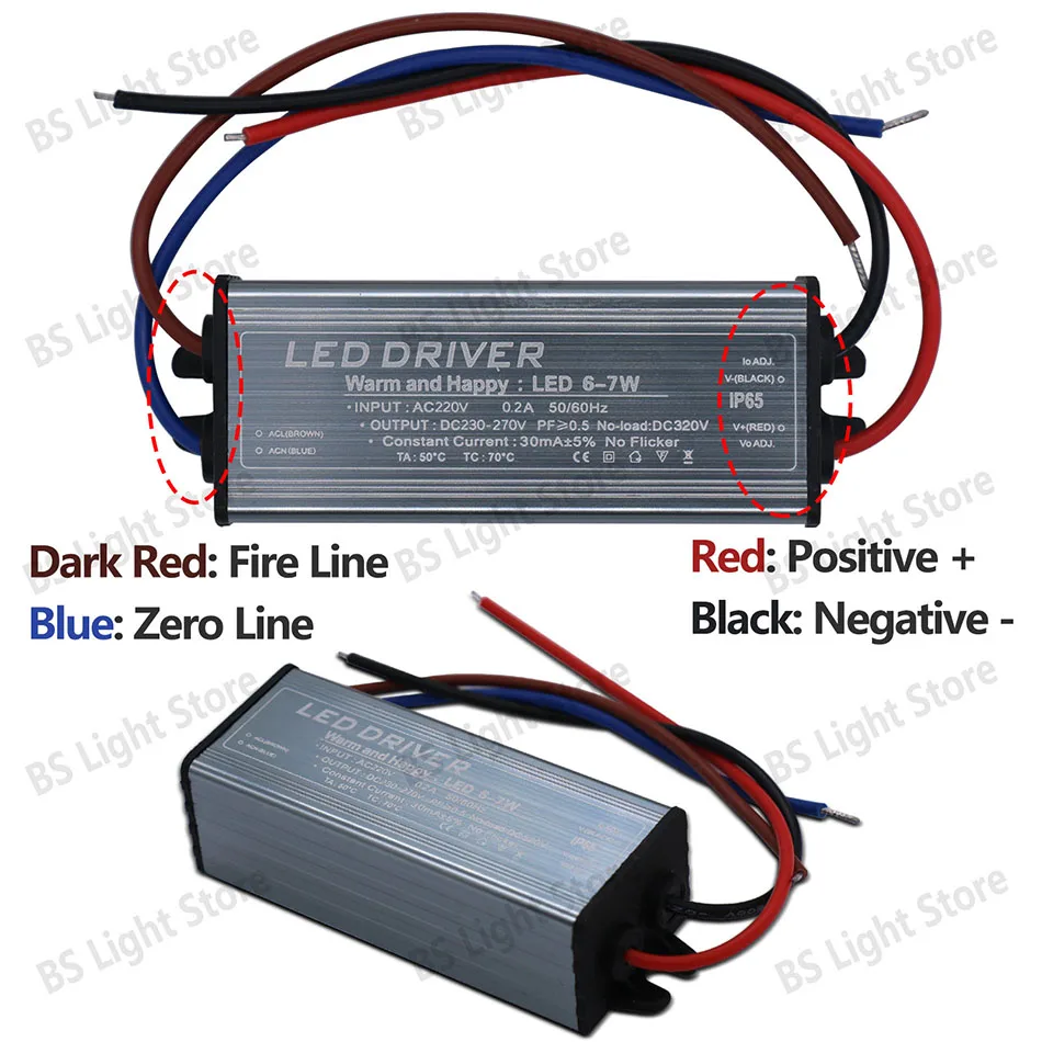 Ein Set AC220-240V LED Perlen/Treiber Transformator Hochdruck Keramik Filament LED Matrix Glühbirnen Streifen Wandleuchte warmweiß – Detail 2
