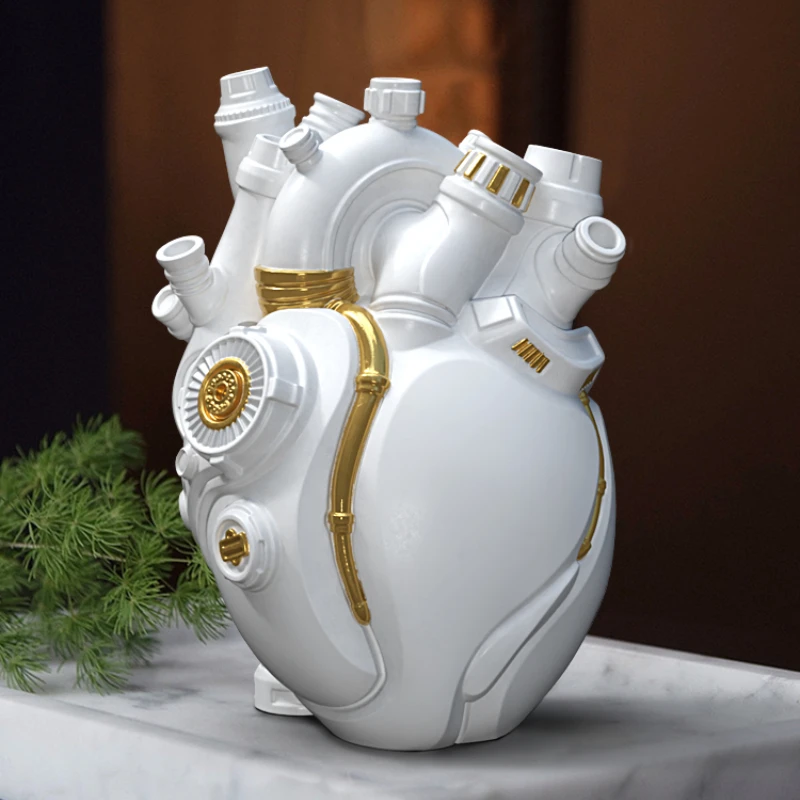 

Creative technology sense heart vase decoration home decoration gift living room TV cabinet office desktop crafts