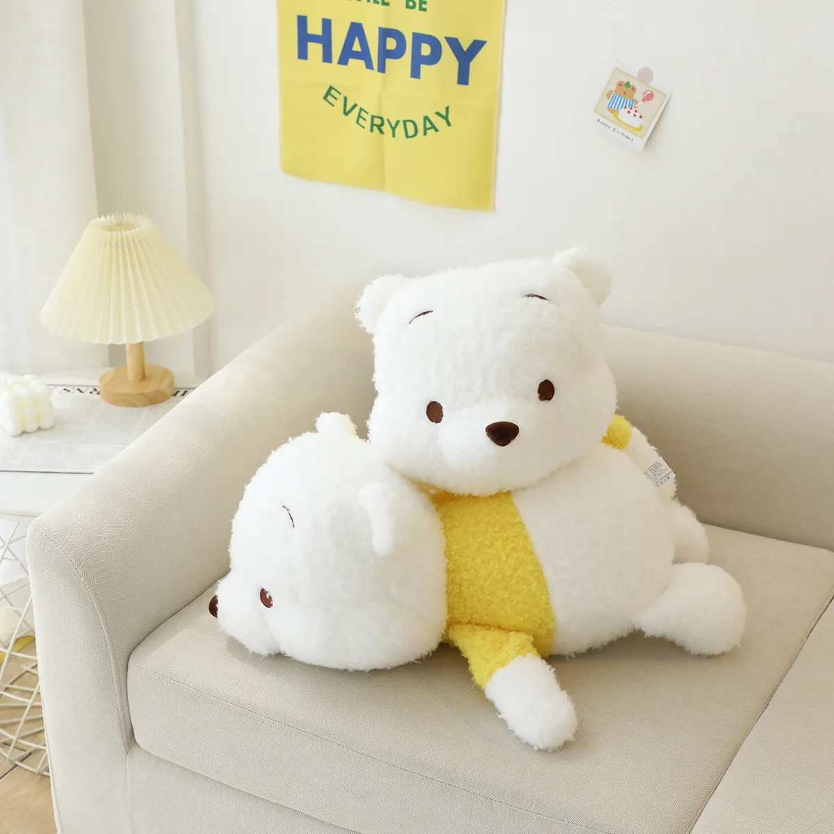 

Winnie The Pooh Plush Toy Cartoon Anime White Bear Pillow Stuffed Plushie Doll Home Decor Toys Girlfriend Surprise Gift