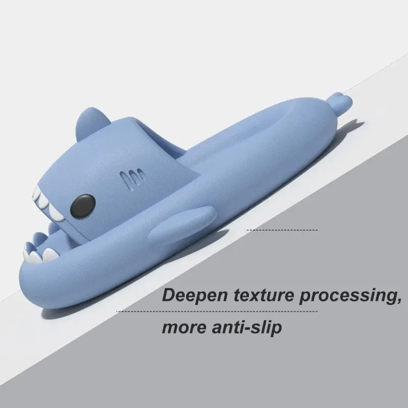 Slippers Sandals Shoes New Summer Shark Slippers Women Slides Men Bathroom Flip Flops Home Anti-Skid Flat Outdoor Children's Funny
