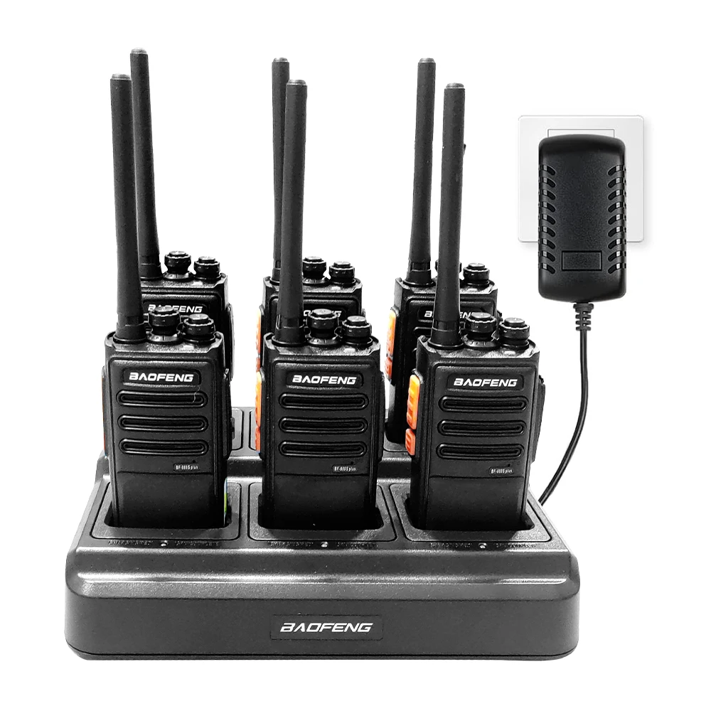 6pc Baofeng BF-888S PLUS Walkie Talkie Tweeweg Radio BF 888s USB Lader UHF 400-470 MHz 16CH Lange Afstand Transceiver_voghion.com