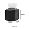 Nordic Style Living Room Tissue Box Leather Square Tissue Box Dustproof Car Tissue Bag Extractable Tissue Box Home Supplies 5