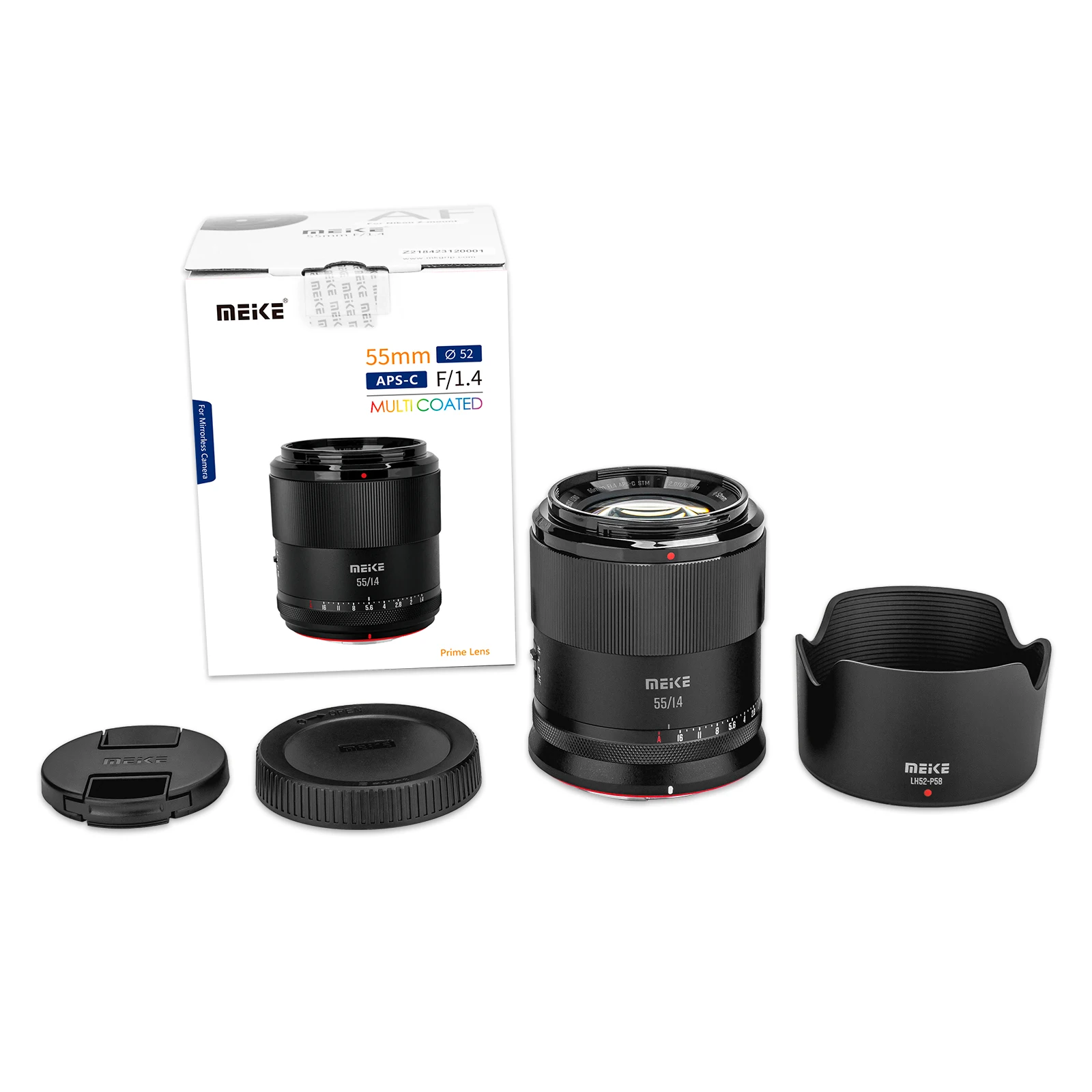 Meike 55mm F1.4 APS-C Autofocus Portrait Lens for Sony E /Nikon Z/Fuji X -Mount 5