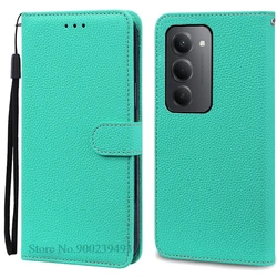 Luxury Wallet Flip Leather Phone Case - Elegant Cover for Redmi 15 5G 169.5mm (Sky Blue)
