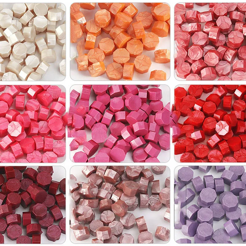 레트로 왁스 씰 컬러 왁스 비즈, 봉투 편지, 결혼식 파티 초대장용, DIY 스..