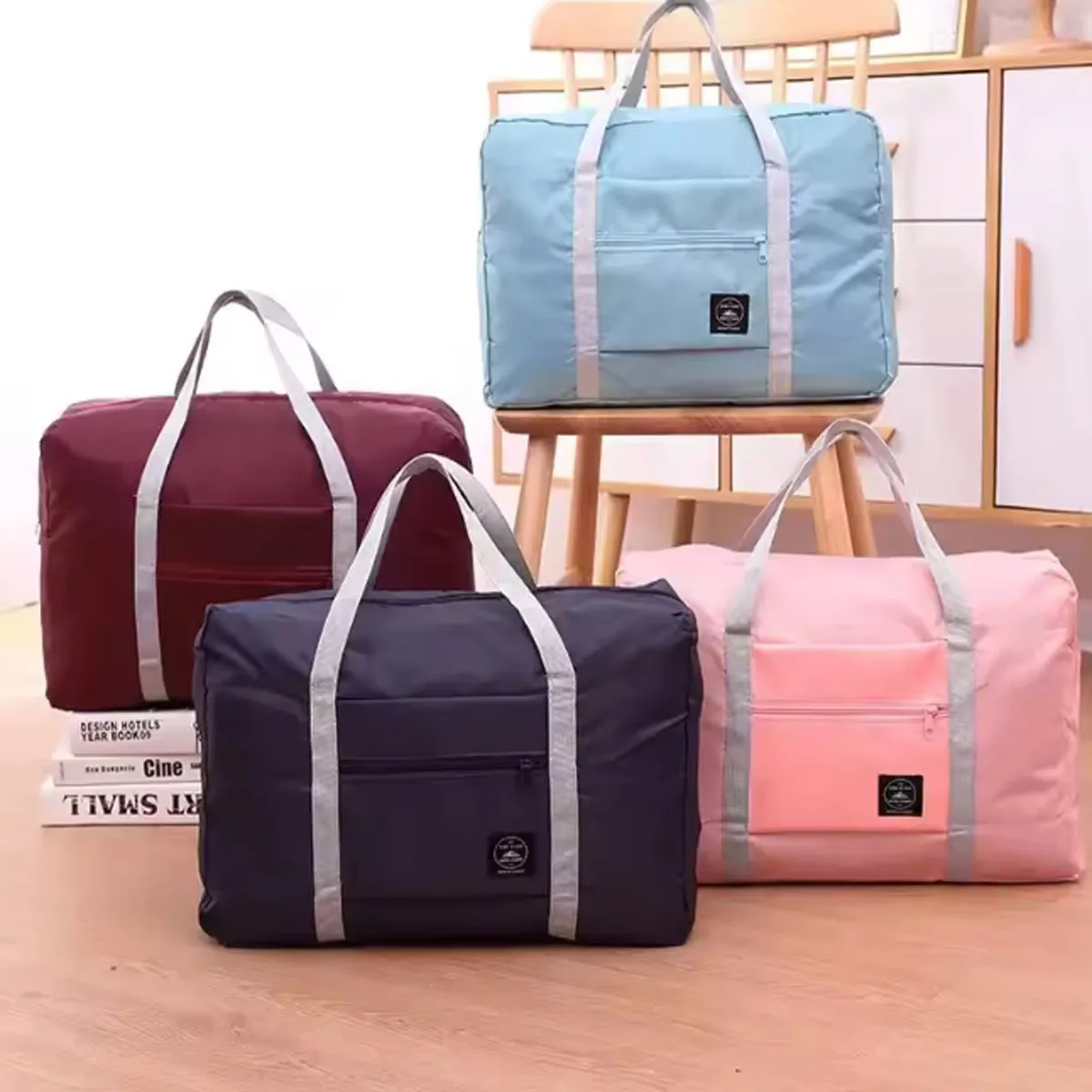 1pc-Luggage Bag Large Capacity Shoulder Bag Womens Waterproof