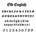 old english font