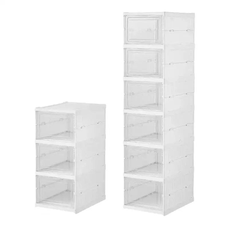 

Stackable Shoe Storage Boxes Foldable Shoe Storage Box Outdoor Shoes Storage Rack Shoe Display Case Shoe Organizer sandels racks