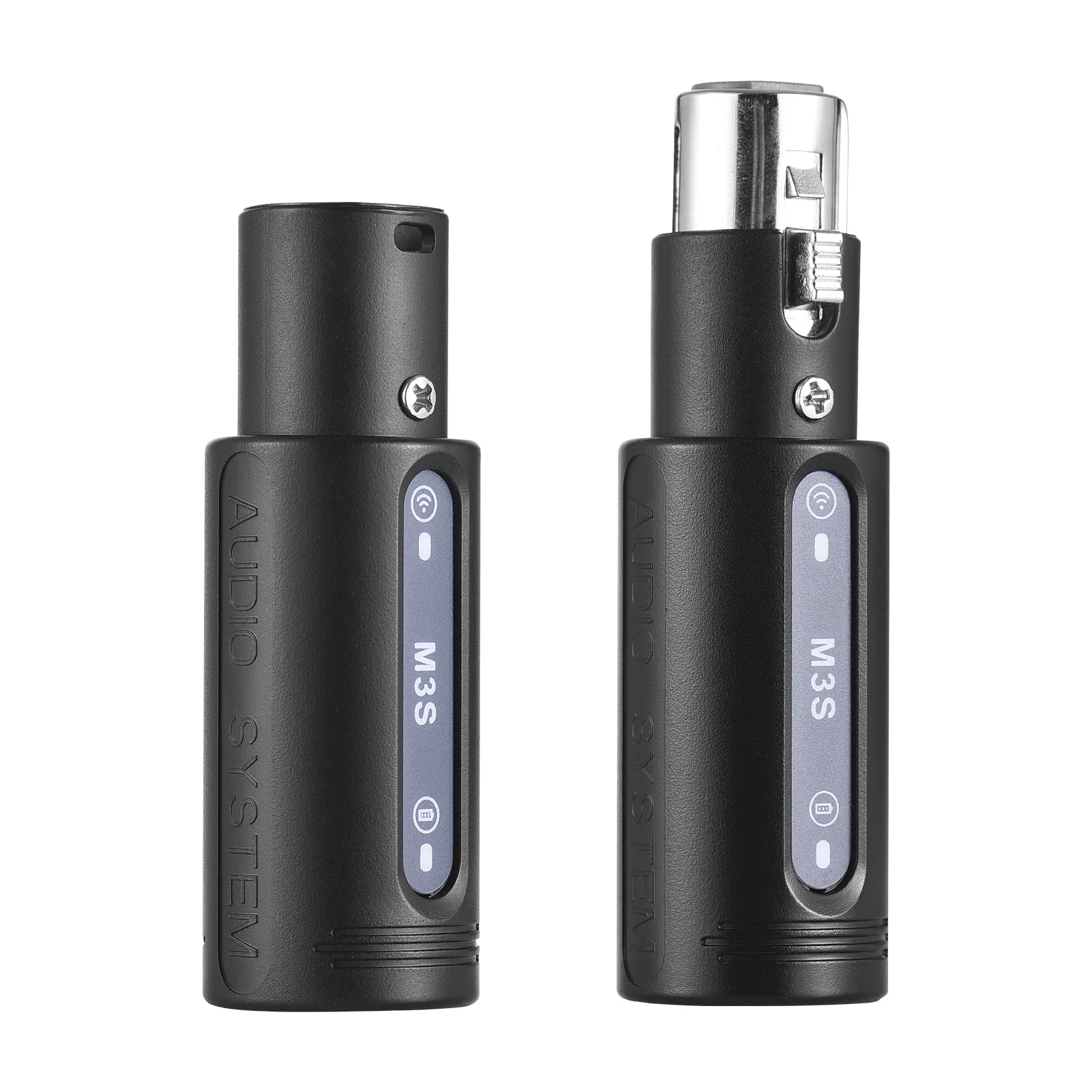 2.4G Microphone Wireless Transmitter Receiver Rechargeable Wireless Mic System Built-in Gain Effects Xlr Transmitter Receiver