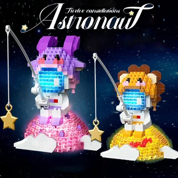 Twelve zodiac signs building block assembly children's toy micro particle series assembling building block toys 1