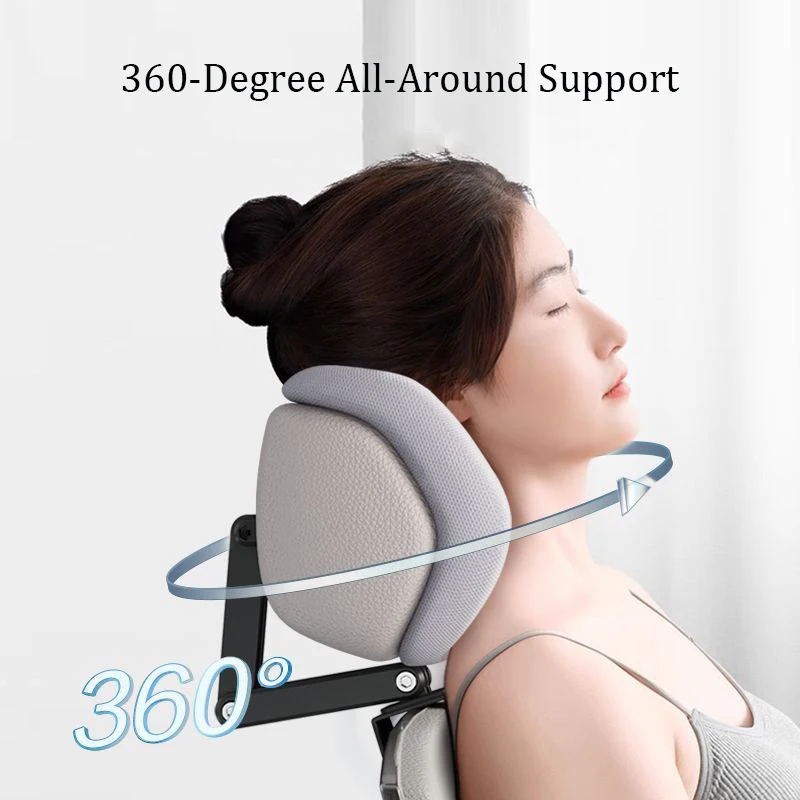 Memory Foam Headrest Attachment Office Chair Adjustable Height Angle Elastic Head Pillow Neck Support Rest Cushion