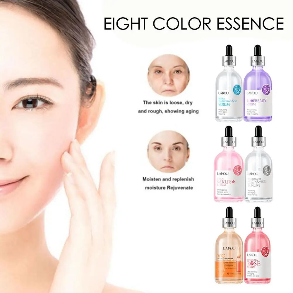 LAIKOU Sakura Serum Vitamin C Amino Acid Essence Moisturizing Hydrating Nourishing Repair 100ml Facial Care facial essence skin care set niacinamide serum