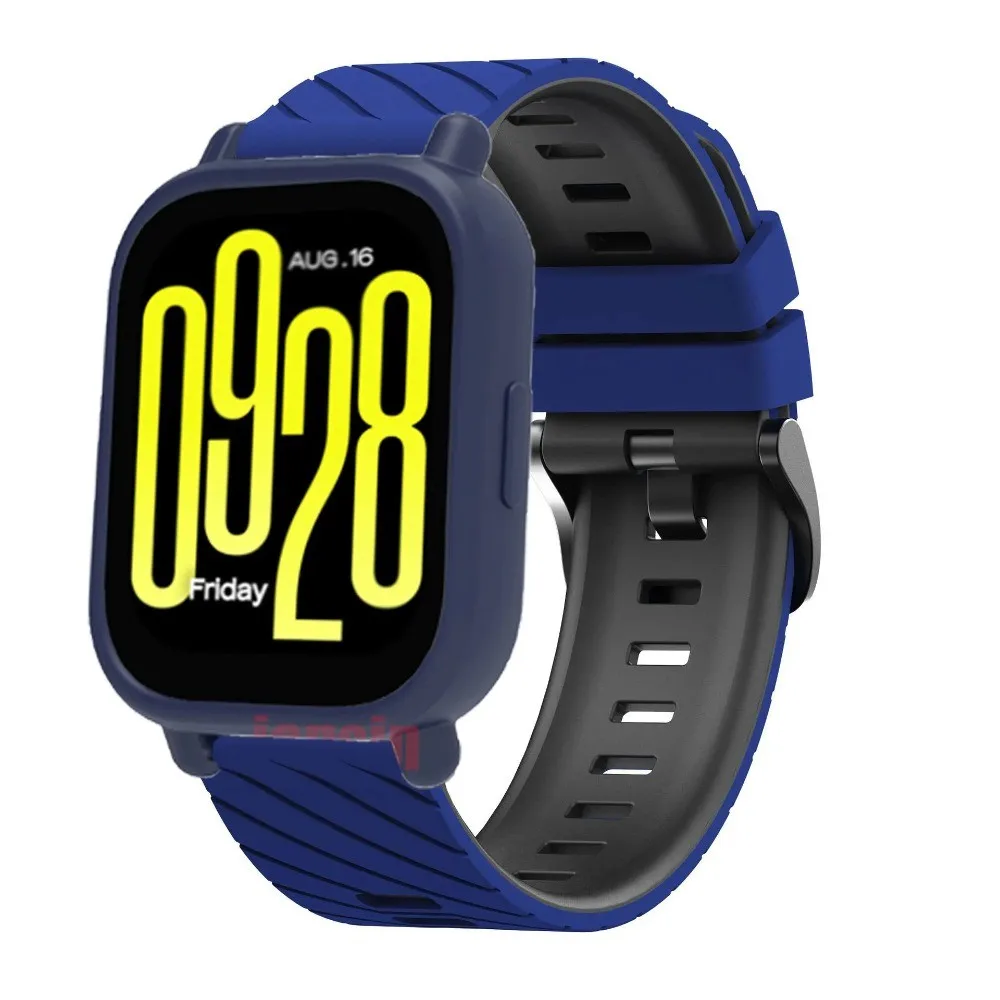 Two-Tone Silicone Strap and TPU Case Set for Smartwatch Accessories