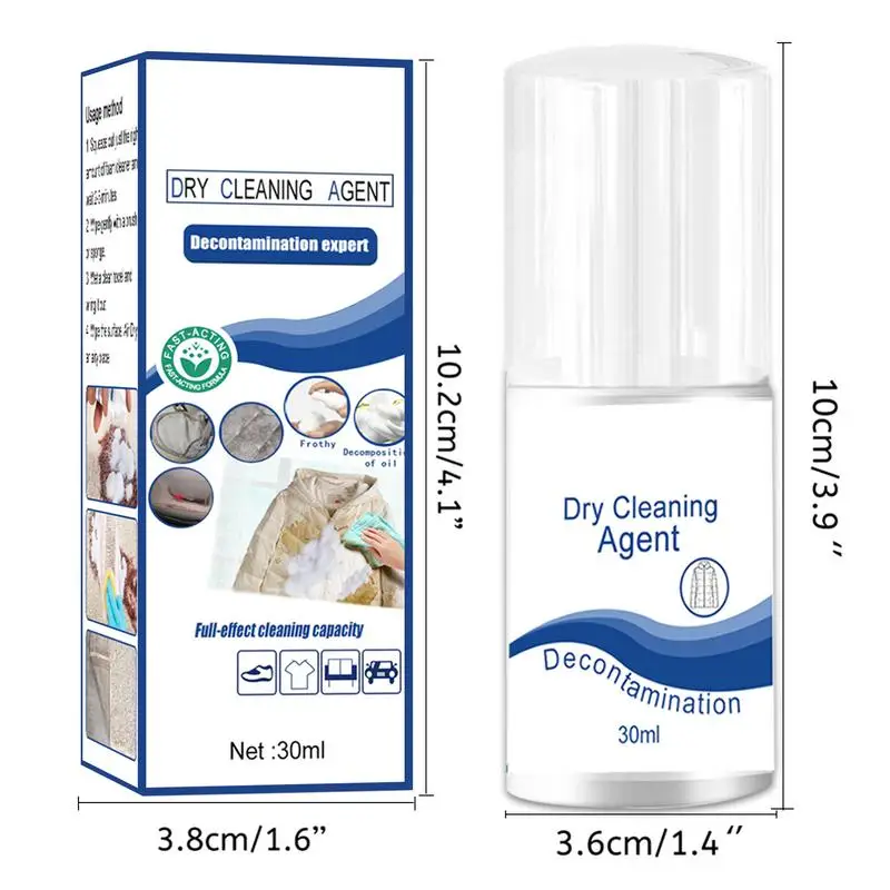 Down Wear Detergent Dry Cleaner Down Jacket Wash Free Foam Sprays 30ML Stain Remover For Shoes Jackets Clothes Efficient