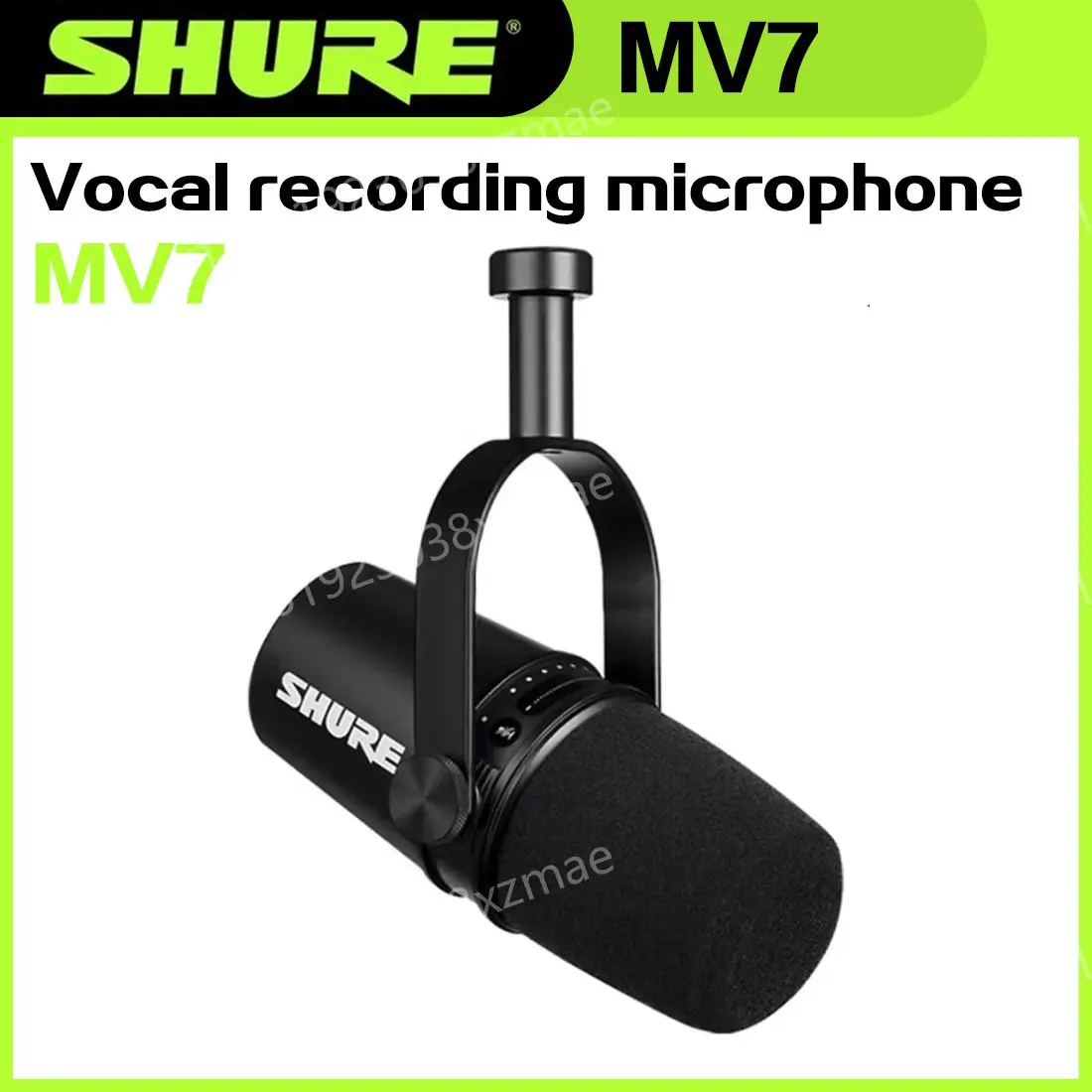 Original SHURE MV7 Hybrid USB/XLR Dynamic Microphone Outdoor Live Selectable Frequency Response Built-in Sound Card Microphone Audio device