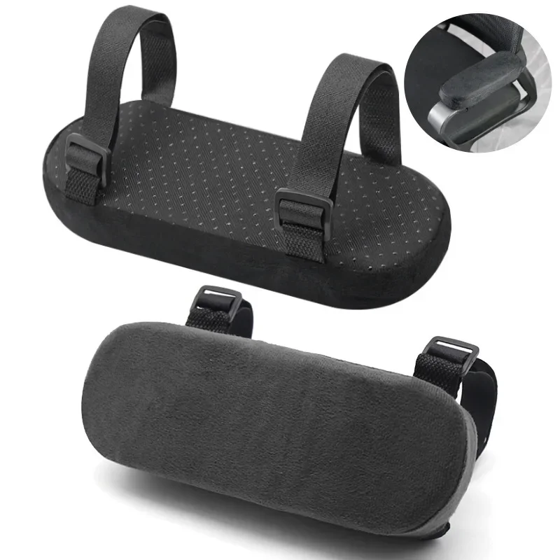 2Pcs Office Chair Parts Arm Pad Memory Foam Armrest Cover Cushion Pads For Home Office Chair Comfortable Elbow Pillow 1