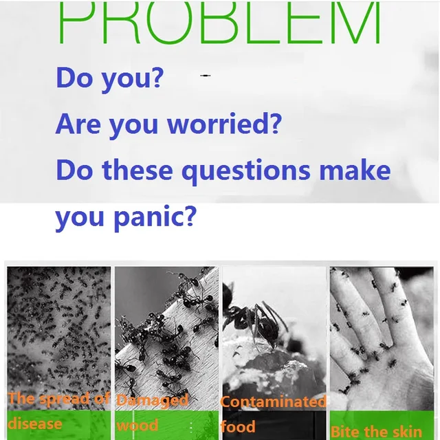 200Db Hangyák Csali Por Sárga Fekete Hangya Növényvédő Szerek Otthoni Kártevőirtó Gyilkos Háztartási Tisztító Készletek - Image 2