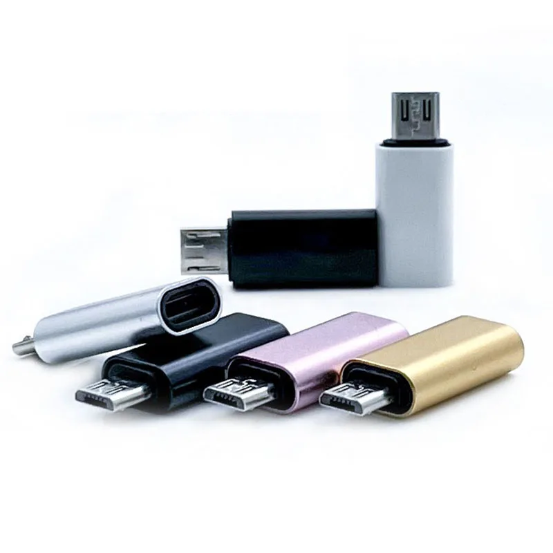 8Pin Lightning Female To Micro USB Male Adapter Converter for Android Phone Charging Samsung Xiaomi