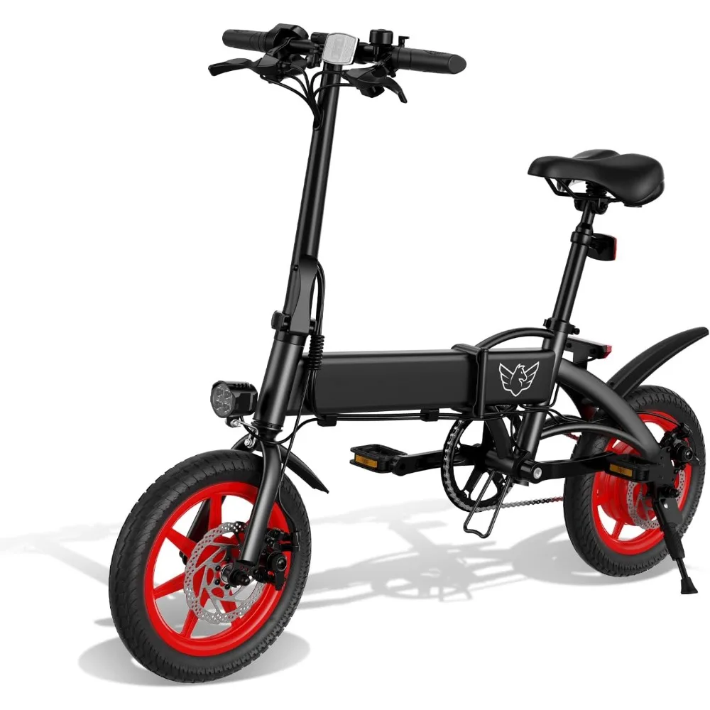 

Electric Bike for Adults, Foldable E Bike, 15.5 MPH Lightweight and Portable E Bicycle with 350W High Speed Geared Motor