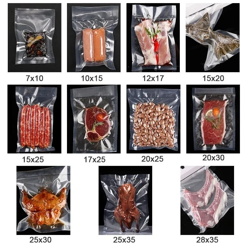 Vacuum Bag Kitchen Food Vacuum Bag Storage Bags For Vacuum Sealer Packaging Rolls Food Fresh Saver 12/15/20/25/30cm*500cm