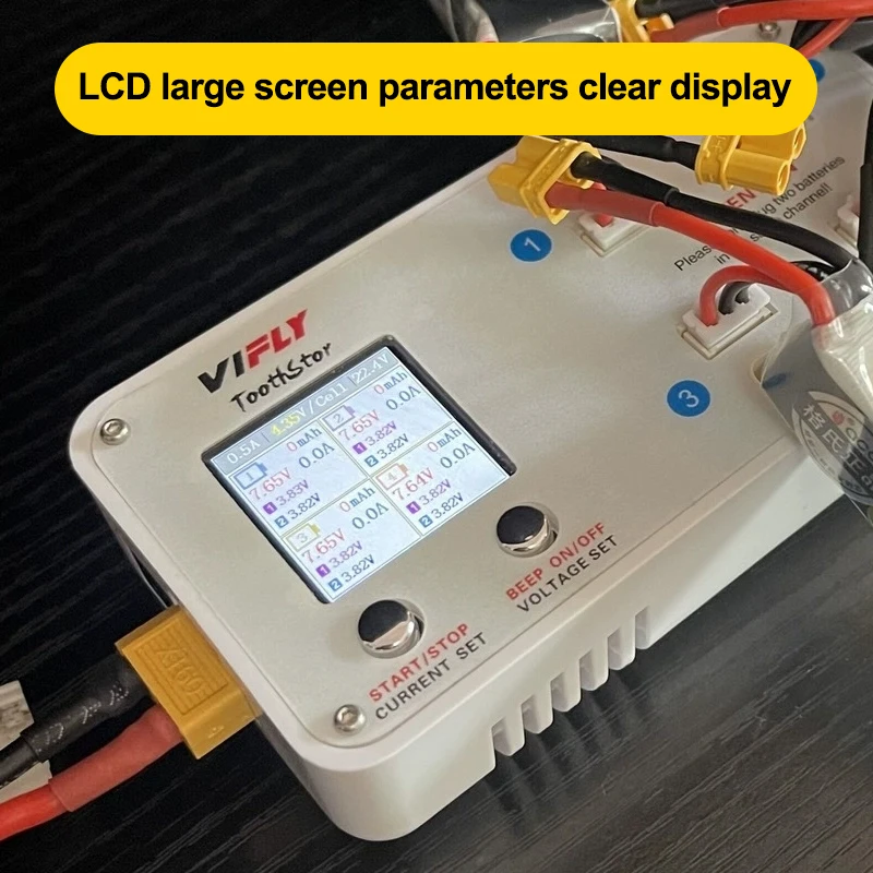 VIFLY toothstor Drone Traversal Loop 2S battery charger Toothstor supports BT3.0 and XH2.54 Multiple Power Input thumbnail 3